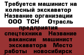 Требуется машинист на колесный экскаватор › Название организации ­ ООО “ТСН“ › Отрасль предприятия ­ спецтехника › Название вакансии ­ машинист экскаватора › Место работы ­ новосибирск › Минимальный оклад ­ 25 000 › Максимальный оклад ­ 80 000 › Возраст от ­ 25 - Новосибирская обл., Новосибирск г. Работа » Вакансии   